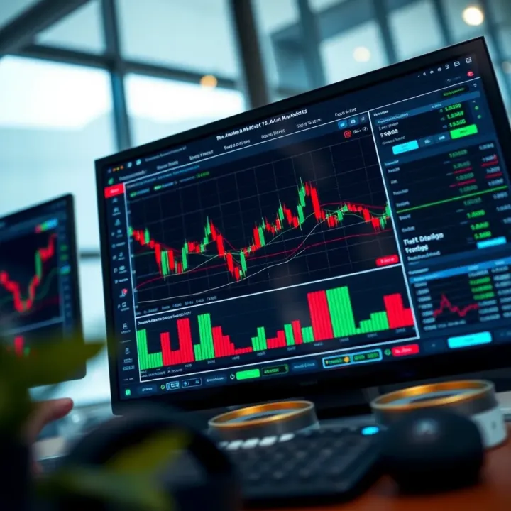 Overview of Admiral Markets trading platform interface displaying various financial charts and tools