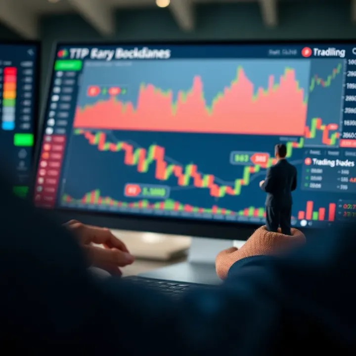 A financial chart showing secure money management strategies