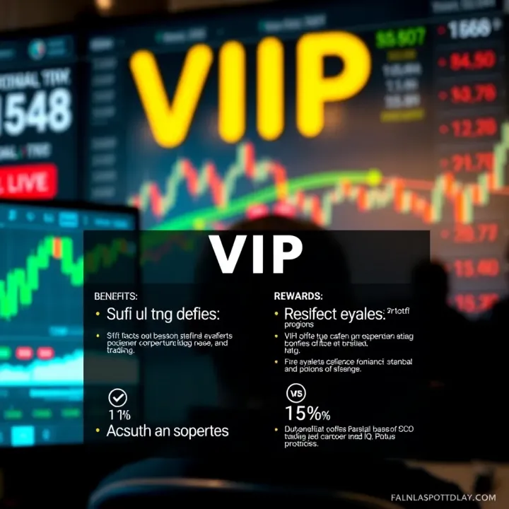 Illustration showing exclusive VIP benefits and rewards on a trading platform