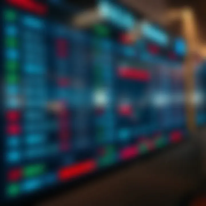 A sports betting board displaying various odds and options