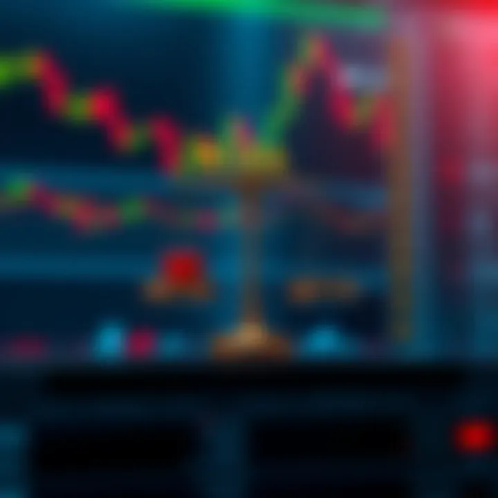 Conceptual Framework of Risk and Strategy in Binary Options Trading Visual representation of trading strategy concepts with risk and reward balance