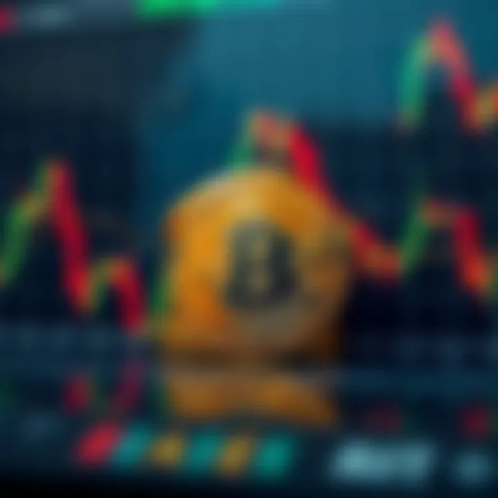 Chart displaying key technical indicators and risk factors influencing Bitcoin value