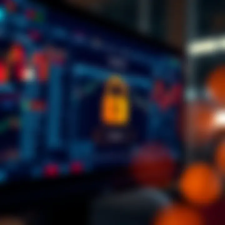 Secure login screen emphasizing encryption and safety features of Broker QX trading environment