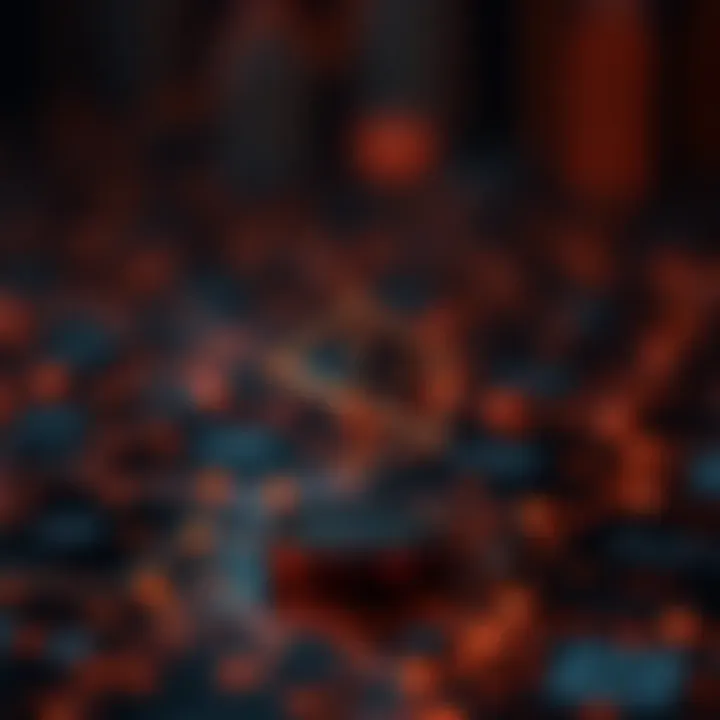 Conceptual representation of Cardano blockchain technology and innovation