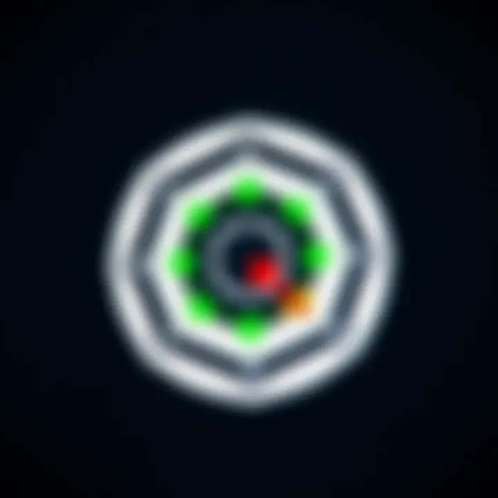 Detailed view of Quotex logo highlighting its geometric design and color scheme