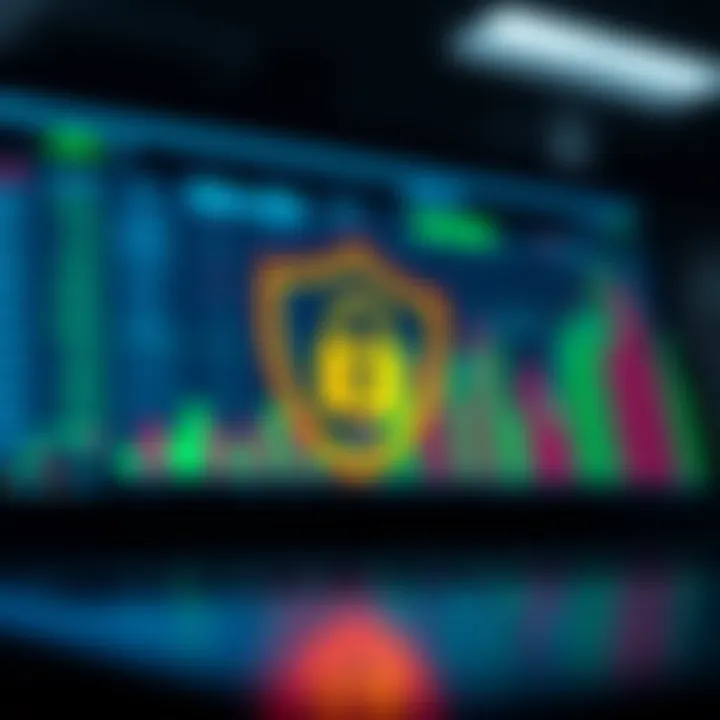 Security shield icon representing safe online financial transactions