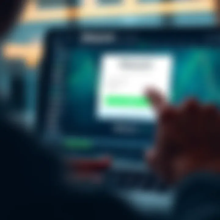 User entering email and password on Binary.com login screen to access account securely