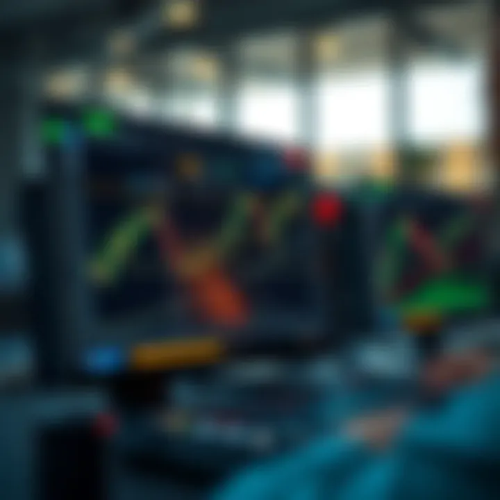 User interface showcasing trading options and financial charts on Quotex PT platform