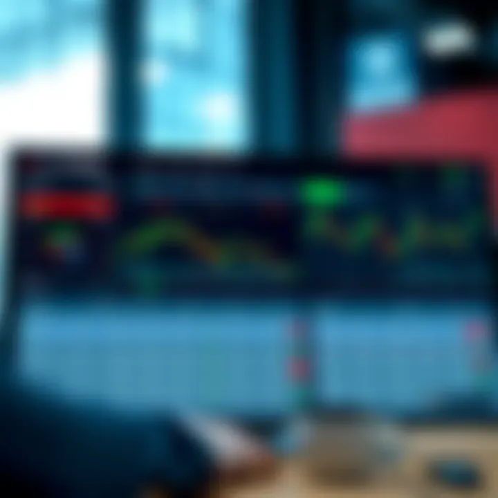 Dashboard view of Quotex Trader platform showing trading options and market data