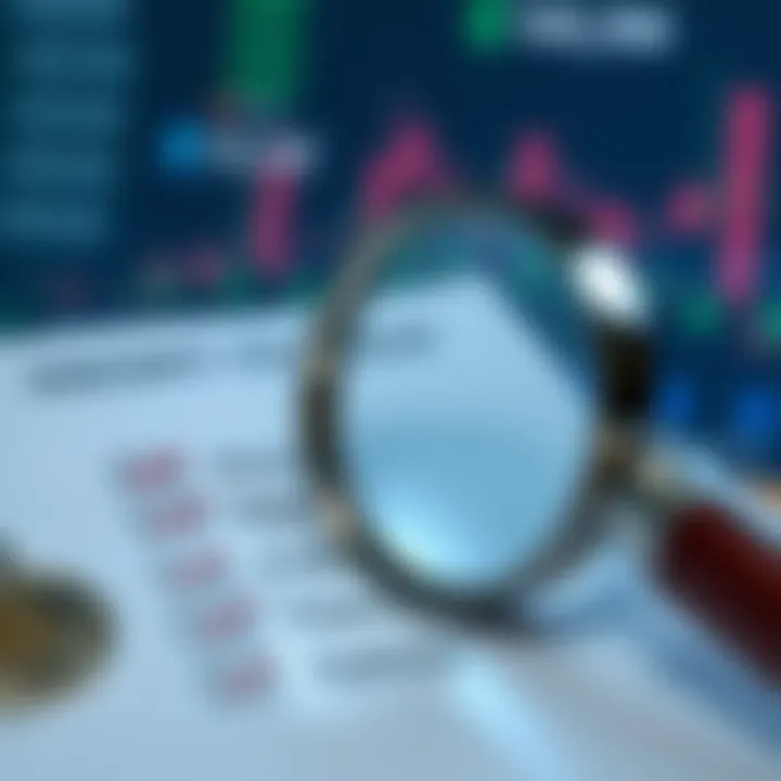 Evaluating Trustworthiness of Investment Signal Groups Illustration of a secure checklist with a magnifying glass assessing the reliability of investment signals
