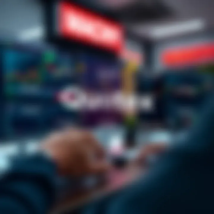 Illustration of benefits and features for beginner traders using Quotex demo account