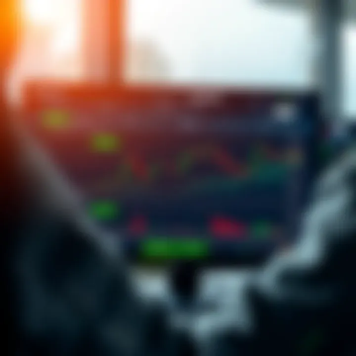 Display of Quotex platform showing demo account trading interface with graphs and trading options