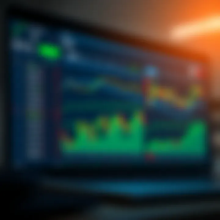 Screenshot of Cotex brokerage trading platform interface showing market data and charts