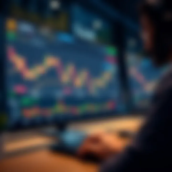 User interface of Crypto Genius platform displaying cryptocurrency trading charts and automated signals