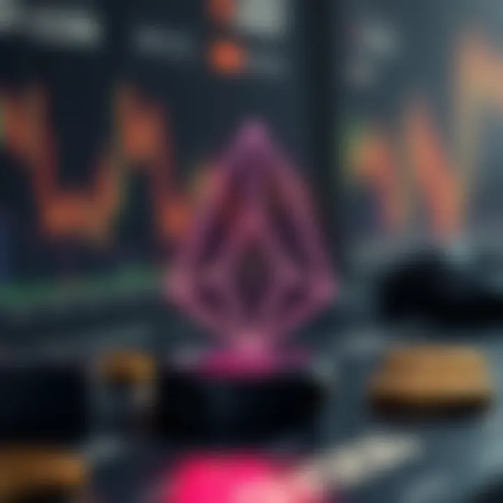 Illustration of cryptocurrency market factors influencing EOS valuation