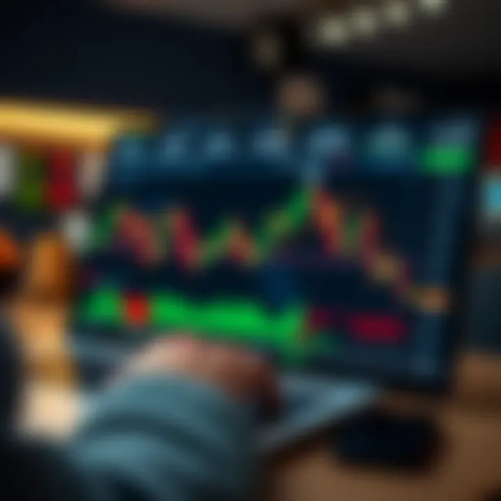 Trading Tools and Strategy Practice in IQ Option Demo Account User interface of trading software highlighting demo account trading tools and strategy testing options