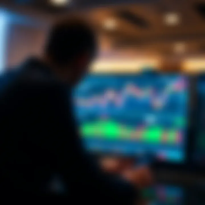 Visual representation of digital options trading strategies and market trends on Quotex platform