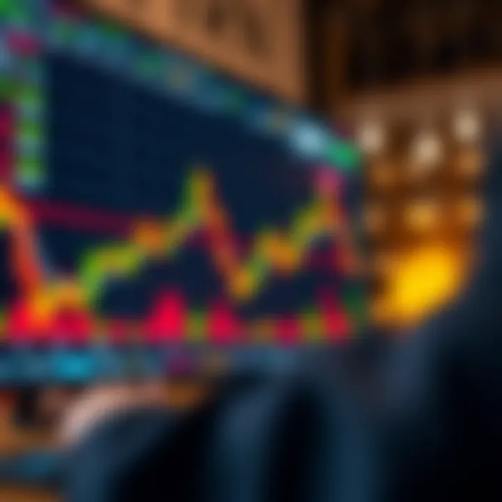 Chart showcasing the application of effective trading tools for decision making in online trading