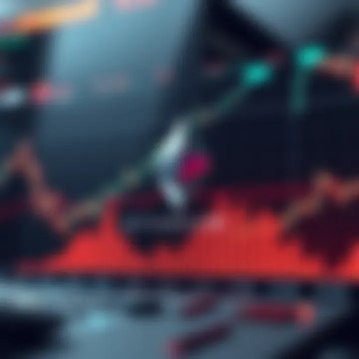 Graph showing Ethereum price trends influenced by technological upgrades and market dynamics