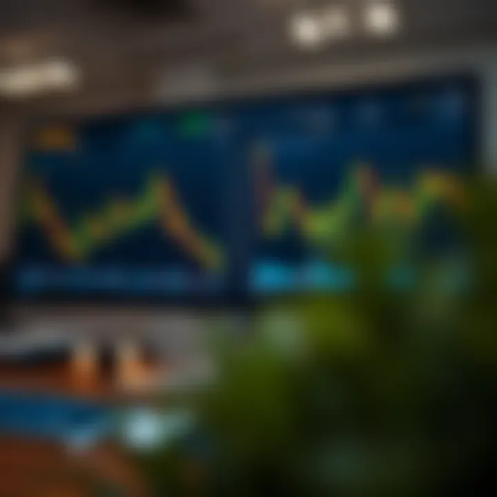 Interface showing forex trading charts and currency pair analytics on a digital platform