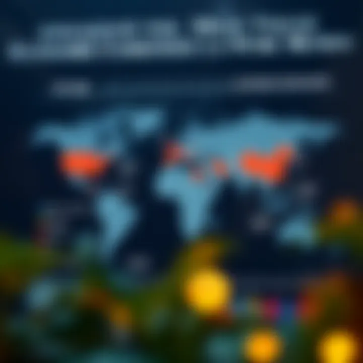Economic Influence of High-Value Currencies Worldwide World map highlighting major economies with their strongest currencies and economic impact indicators
