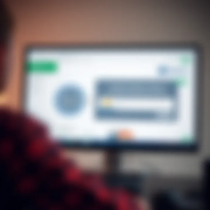 Secure installation process of IQ Option software on a desktop computer