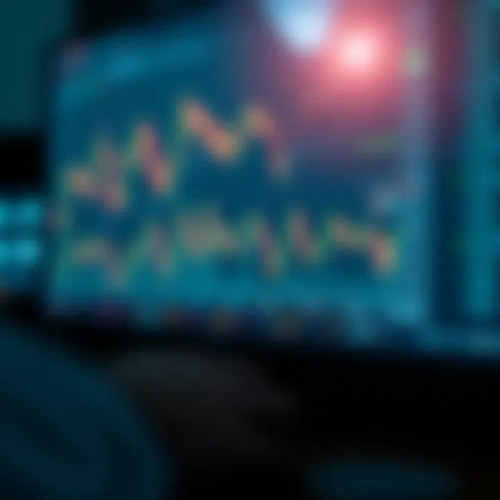 Illustration of financial decision making with charts and data insights on a digital screen