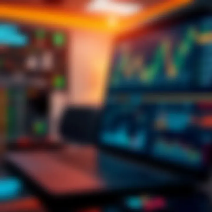 Visual representation of cost factors and security features in online investment platforms