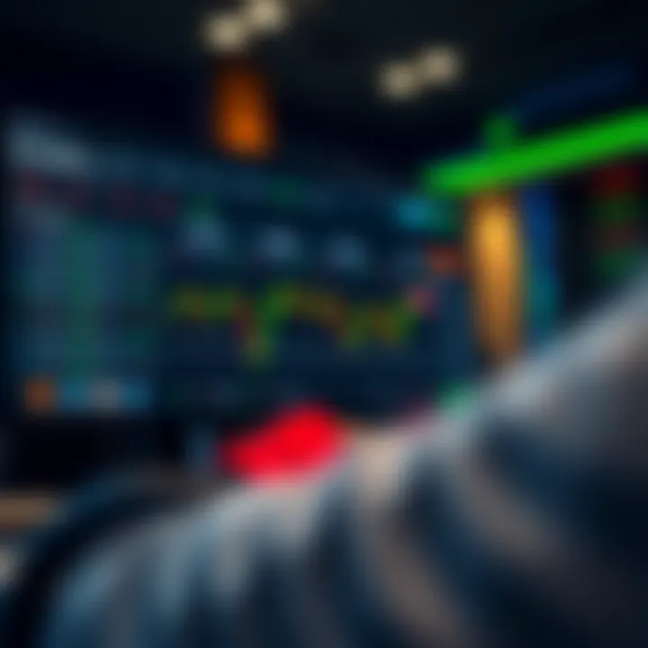 Dashboard of IQ Option platform showing trading charts and investment options