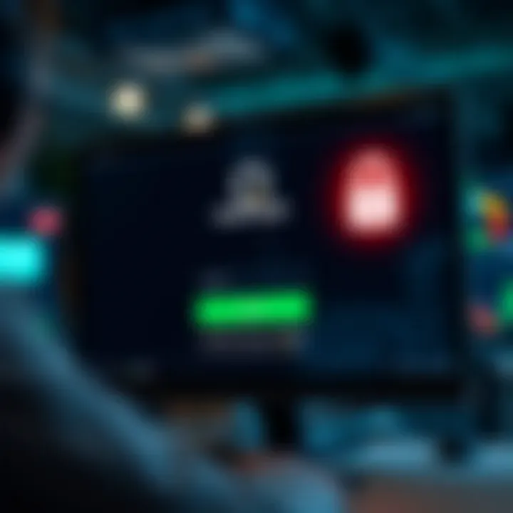 Secure Login Screen Highlighting Safety Features on IQ Option Secure login screen emphasizing safety measures for accessing a trading account on IQ Option