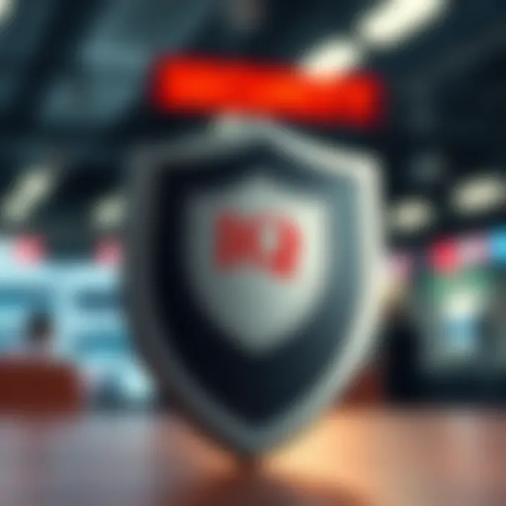 Security and Regulatory Compliance of IQ Option Platform Security shield symbolizing protection and regulatory compliance for online trading platform