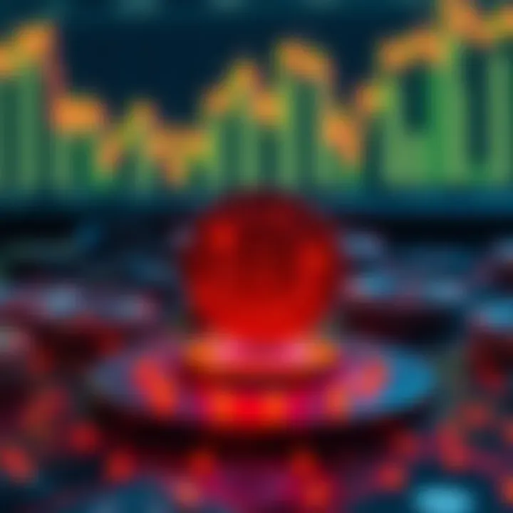 Illustration of blockchain technology elements highlighting Jasmy Coin's underlying system