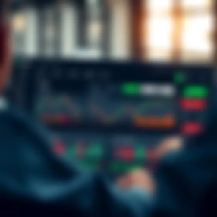 Dashboard of the Quotex trading platform displaying charts, trading options, and account settings