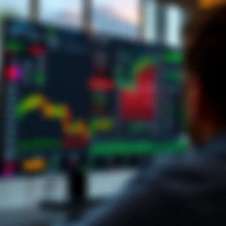 Interface of a binary options trading platform showing various financial assets and trading options