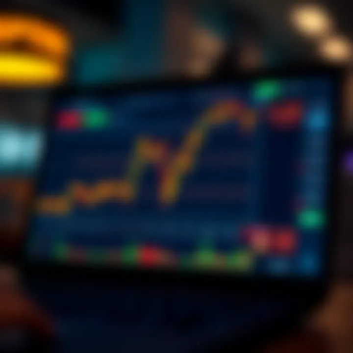 Graph displaying simulated trading results within Pocket Option demo environment