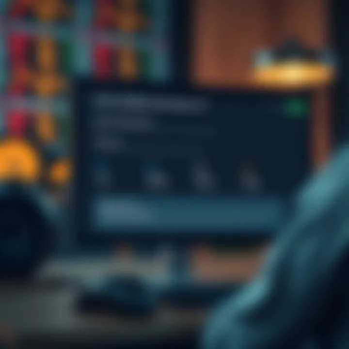 Diagram showing system requirements and installation steps for Pocket Option on desktop