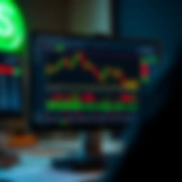 Interface of Pocket Option application showing trading charts and options on a computer screen