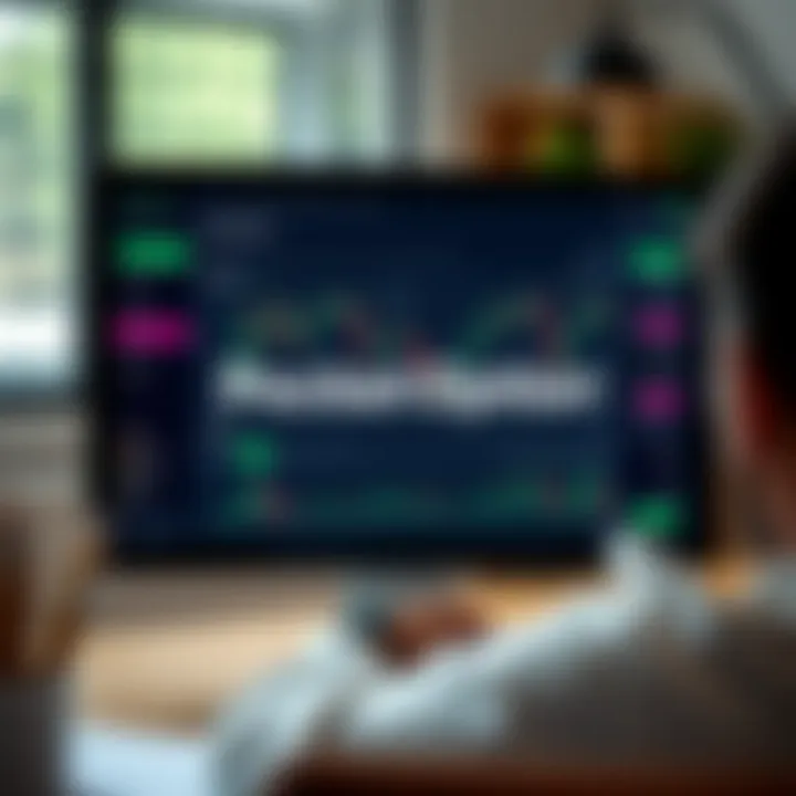 User interface displaying Pocket Option trading platform on a computer screen