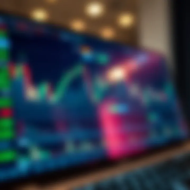 Digital interface showcasing trading charts and asset options on Qqotex platform