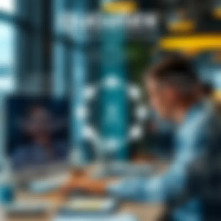 Illustration of key benefits and functions of a financial and insurance technology platform