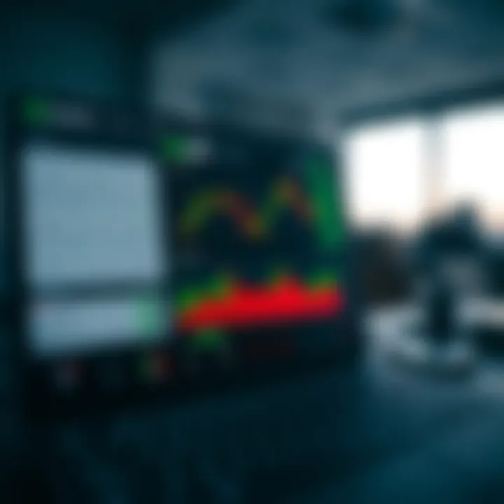 User interface of Quoetex platform showcasing various trading features and financial tools