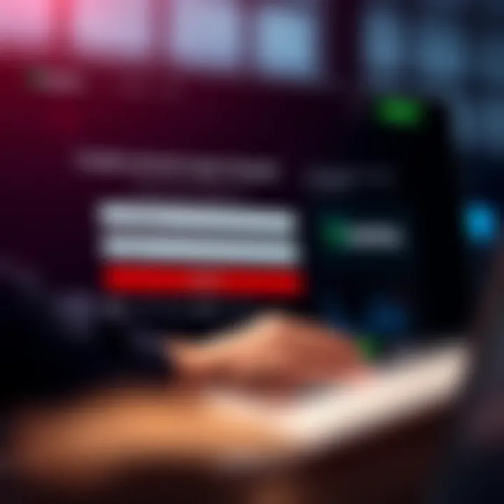 User completing registration form on Quotex platform interface