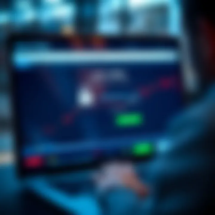 Secure login screen showing a user entering credentials to access the Quotex Affiliate platform