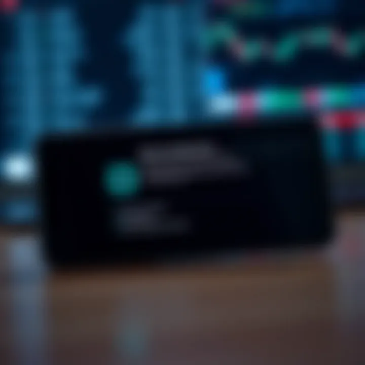 Quotex Application Installation and System Requirements Mobile phone displaying Quotex app installation progress with system requirements checklist