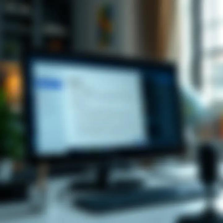 Computer desktop with Quotex application installation window and system requirements checklist