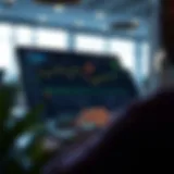 Quotex trading platform interface displayed on a laptop screen showing market charts and trading options