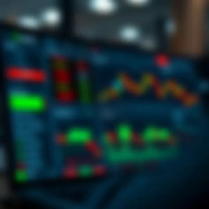 User interface of Quotex.com showing various trading asset options and chart analysis tools