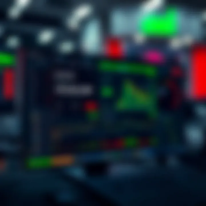 Dashboard view of Quotex Pro trading platform displaying various financial charts and trading tools