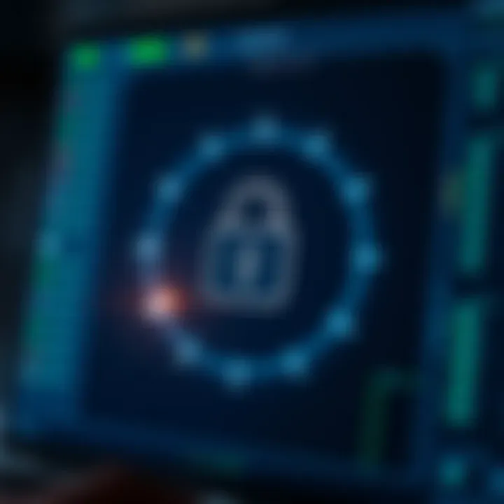 Secure login environment with padlock symbol emphasizing account protection on Quotex platform