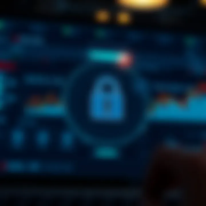 Secure digital platform interface showing security features